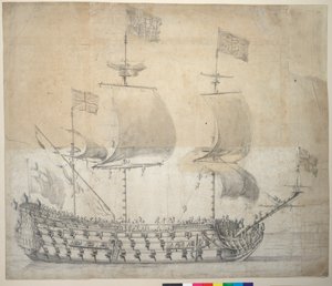 HMS Britannia da Willem van de the Elder Velde