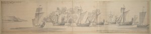 Il passaggio di Maria di Modena da Calais a Dover, 21 novembre/1 dicembre 1673 da Willem van de the Elder Velde