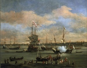 Nave mercantile britannica in un porto nel Mar Mediterraneo