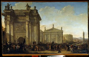 Una processione trionfale da Willem van de Velde the Younger