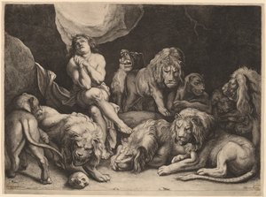 Daniele nella fossa dei leoni da Willem van der Leeuw after Sir Peter Paul Rubens