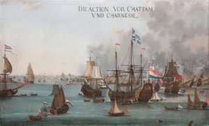 La battaglia di Chatham da Willem van der Stoop