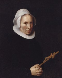 Una signora con in mano un crocifisso da Willem van der Vliet
