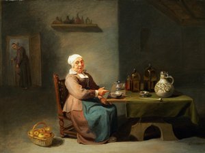 Una donna in cucina