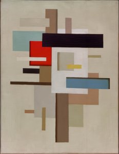 Su sfondo giallo da Willi Baumeister