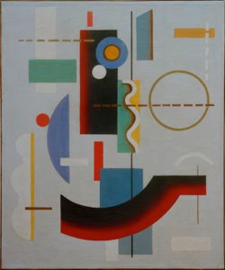 Forma geometrica sospesa da Willi Baumeister