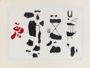 Segni neri - Figure nere con forma rossa