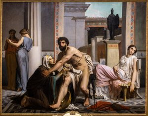 Odisseo riconosciuto dalla nutrice al ritorno da Troia da William Adolphe Bouguereau