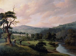 Abbazia di Bolton dal fiume Wharfe da Joseph Mallord William Turner