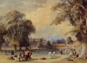 Cricket sul campo del college, c.1835