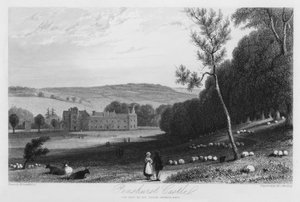 Castello di Penshurst, la residenza di Sir Philip Sydney (incisione) da William (after) Daniell