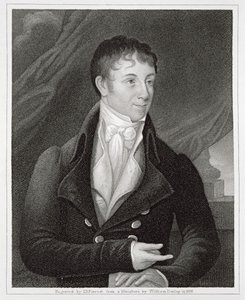 Ritratto di Charles Brockden Brown (1771-1810), inciso da John B. Forrest (1814-70) da William (after) Dunlap