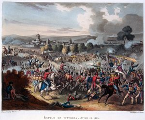 Arthur Wellesley (1769-1852) Lord Wellington entra a Salamanca, inciso da J.C. Stadler, pubblicato nel 1818