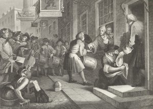 Il giorno del matrimonio di Goodchild da William (after) Hogarth