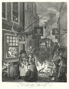 Notte (incisione) da William (after) Hogarth