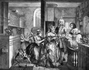 La carriera di un libertino da William (after) Hogarth