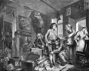 La carriera di un libertino da William (after) Hogarth