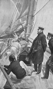 Re Edoardo in un incidente nautico a Cowes da William (after) Rainey
