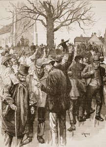 Sciopero dei lavoratori agricoli del Warwickshire: incontro a Whitnash da William (after) Rainey