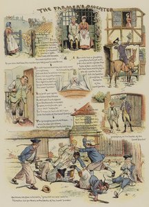 La figlia del contadino (cromolitografia) da William (after) Ralston