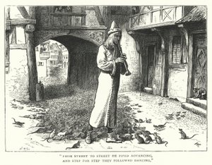 Il Pifferaio di Hamelin (incisione)