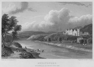 Abbotsford, residenza di Sir Walter Scott, baronetto da William (after) Westall