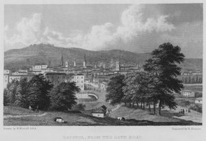 Bristol, dalla Bath Road da William (after) Westall