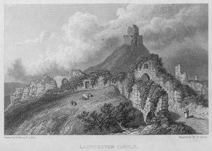 Castello di Launceston da William (after) Westall