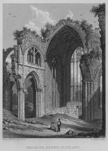 Abbazia di Melrose, Scozia da William (after) Westall