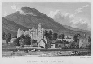 Abbazia di Melrose, Scozia da William (after) Westall