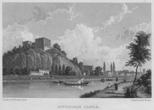 Castello di Nottingham da William (after) Westall