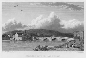 Ponte di Strammongate, Kendal (incisione)