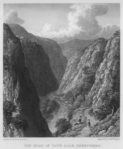 La testa di Dove Dale, Derbyshire da William (after) Westall