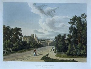 Veduta della scuola di Rugby dalla strada di Northampton, da 