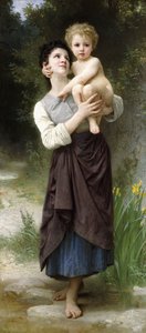 Fratello e sorella, 1887 da William Adolphe Bouguereau