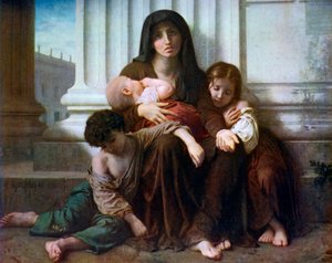 Carità o La Famiglia Indigente, 1865, 1912