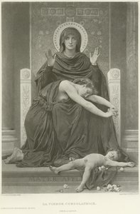 La Vergine Consolatrice (incisione) da William Adolphe Bouguereau