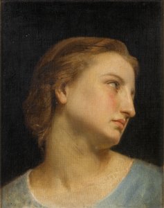 Studio della Testa di una Donna da William Adolphe Bouguereau
