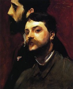 I pittori François Flameng e Paul Helleu, c.1880 da William Adolphe Bouguereau