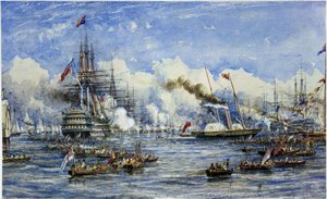 La visita di Sua Maestà alla nave ammiraglia l