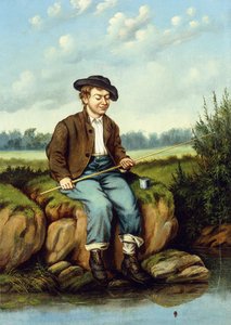 Ragazzo che Pesca da William Aiken Walker