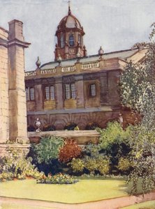 Teatro Sheldonian e Biblioteca Bodleiana dal giardino del Rettore, Exeter College da William Ainsworth Wildman