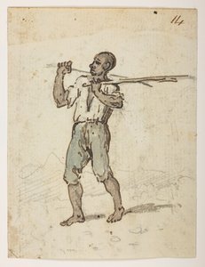 Abitante di San Giacomo, da un Album di 372 disegni di paesaggi, coste, costumi e vita quotidiana realizzati durante l