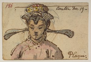 Giocatore. Canton 19 dic. da un Album di 372 disegni di paesaggi, coste, costumi e vita quotidiana realizzati durante l