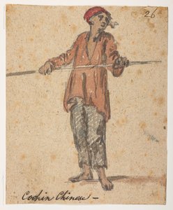 Cochin Chinese, da un Album di 372 disegni di paesaggi, coste, costumi e vita quotidiana realizzati durante l