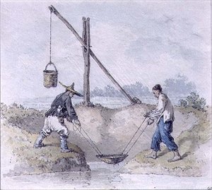 Lavoratori cinesi che raccolgono acqua da William Alexander