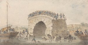 Resti di un Ponte a San-Sien-Wey sul Pei-Ho vicino a Tong-Tcheou, 15 Agosto 1793 da William Alexander