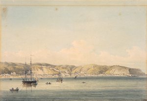 La città di Valparaiso sulla costa del Cile da William Alexander