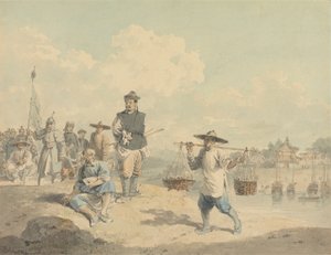 Veduta nella Provincia di Kiang-nan, Cina, Presa dal Vero da William Alexander