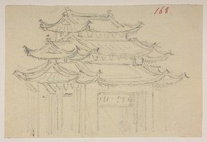 Templi, da un Album di 372 disegni di paesaggi, coste, costumi e vita quotidiana realizzati durante l